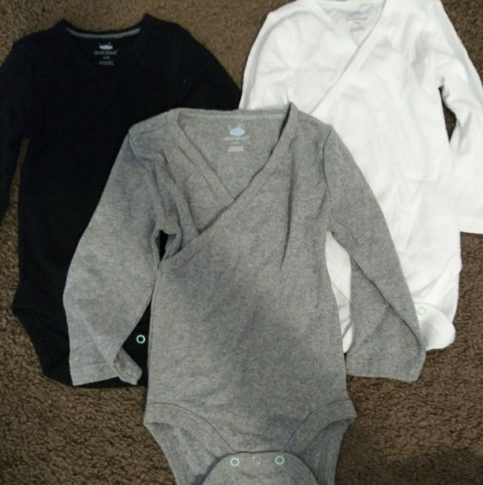 3pc Kimono Long Sleeve Bodysuit